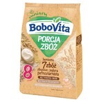 BoboVita Porcja Zbóż porridge 7 céréales, bouillie de céréales et d'oeufs, sans lait, sans sucre ajouté, après 8 mois, 170 g