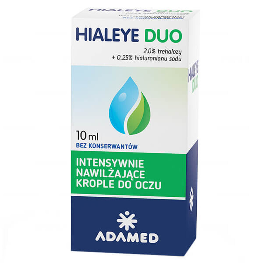 Hialeye Duo, collyre hydratant, 10 ml