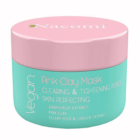 Nacomi Pink Clay Maks, pink clay mask, 50 ml