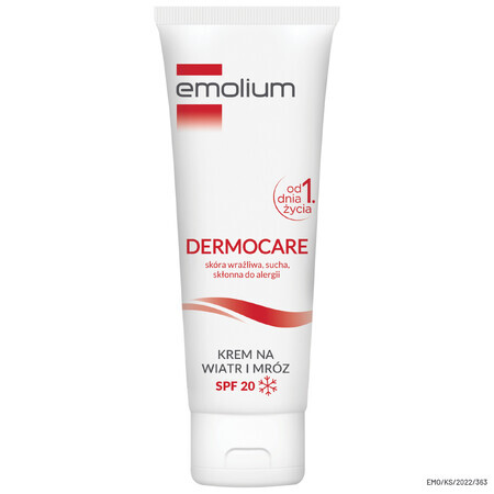 Emolium Dermocare, crème contre le vent et le gel, dès le premier jour, SPF 20, 75 ml