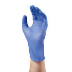 Peha-soft nitrile fino, gants en nitrile, non stériles, non poudrés, bleus, taille L, 10 pièces