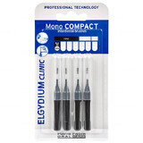 Elgydium Clinic Mono Compact, brosses interdentaires, 0.6 mm, noir, 4 pcs.