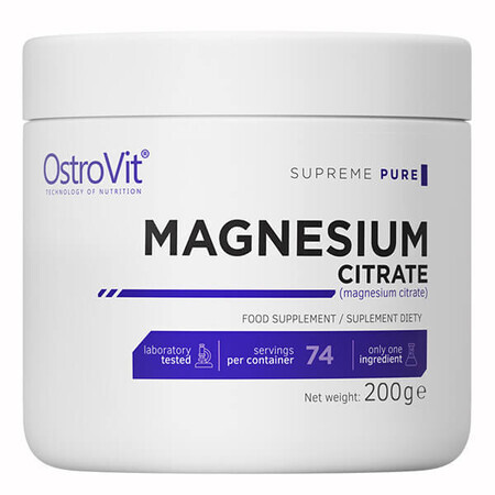 OstroVit Citrato di magnesio supremo puro, 200 g