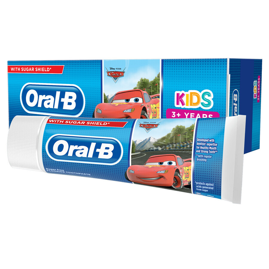 Oral-B Kids, Zahnpasta, Frozen + Cars, für Kinder ab 3 Jahren, 75 ml