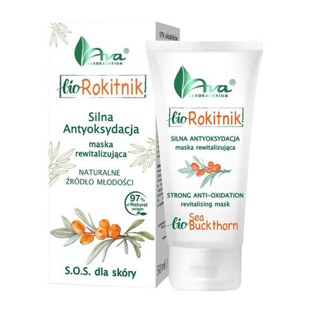 AVA Bio Sea Buckthorn, Mască bombă cu vitamine, 50 ml