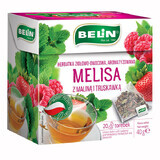 Belin Melissa à la framboise et à la fraise, tisane aux herbes et aux fruits, aromatisée, 2 g x 20 sachets