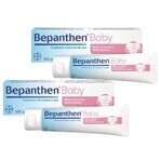 Set Bepanthen Baby, pommade protectrice contre l'érythème fessier des bébés, 2 x 100 g