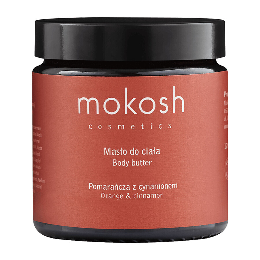 Mokosh, body butter, orange and cinnamon, 120 ml