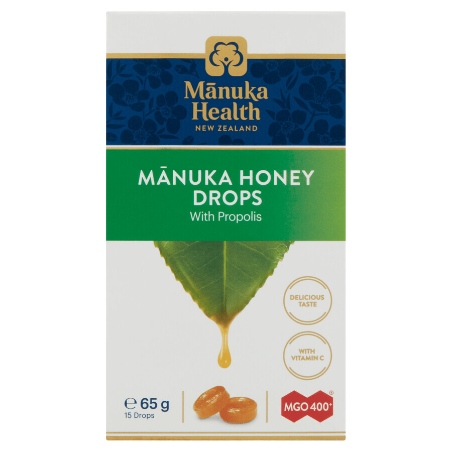 Manuka Health candy with Manuka honey MGO 400+, propolis and vitamin C, 15 pieces