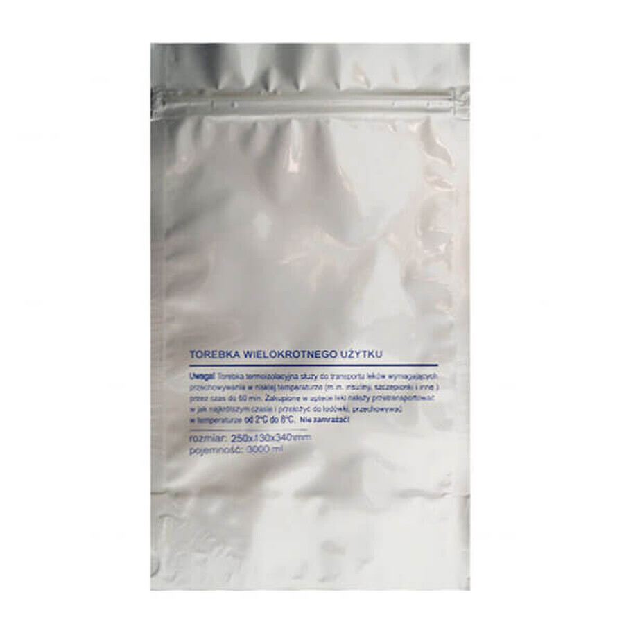 El-Comp, heat-insulating bag for medicine storage, 250 mm x 130 mm x 340 mm, 1 pc