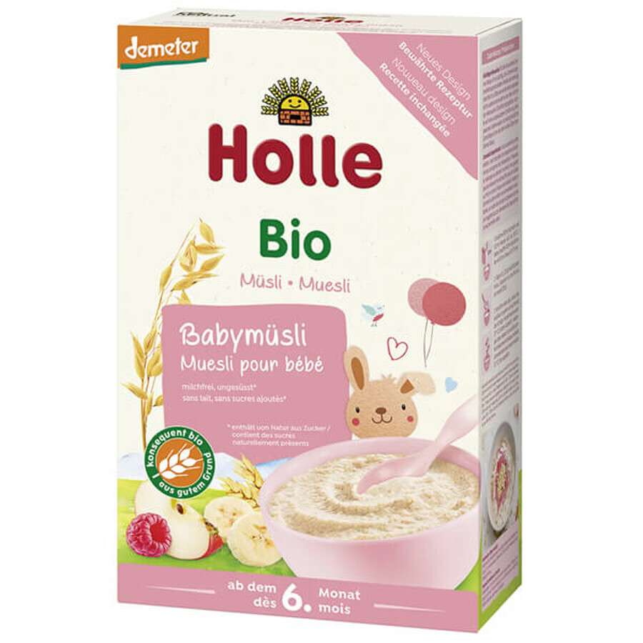 Holle Bio muesli porridge avec fruits, sans produits laitiers, après 6 mois, 250 g