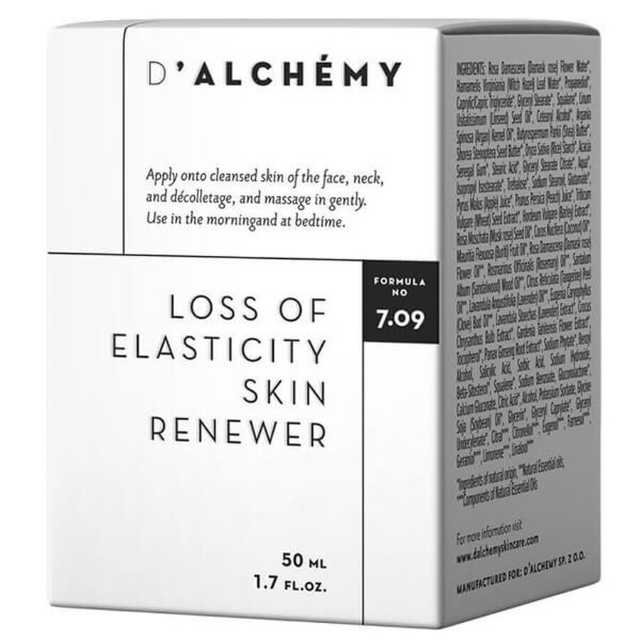 D'Alchemy, anti-aging cream for dry and sensitive skin, 50 ml