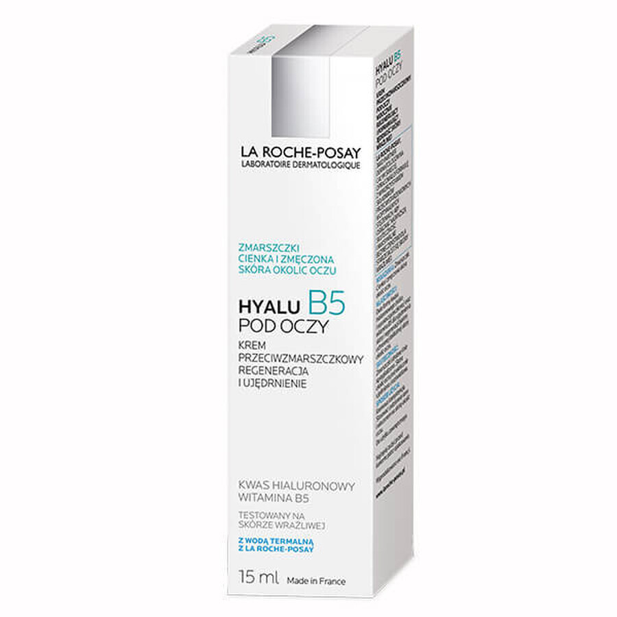 La Roche-Posay Hyalu B5, crème anti-rides pour les yeux, 15 ml