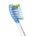 Philips, embouts de remplacement pour brosse à dents sonique Sonicare C3 Premium Plaque Defence, HX9044/17, blanc, 4 pièces