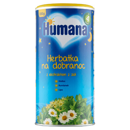 Humana Bedtime Tea, granulé, après 4 mois, 200 g