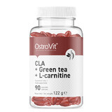 OstroVit CLA + Té Verde + L-Carnitina, 90 cápsulas