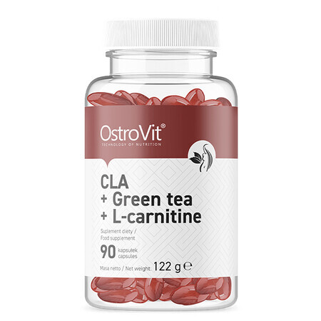 OstroVit CLA + Grüner Tee + L-Carnitin, 90 Kapseln