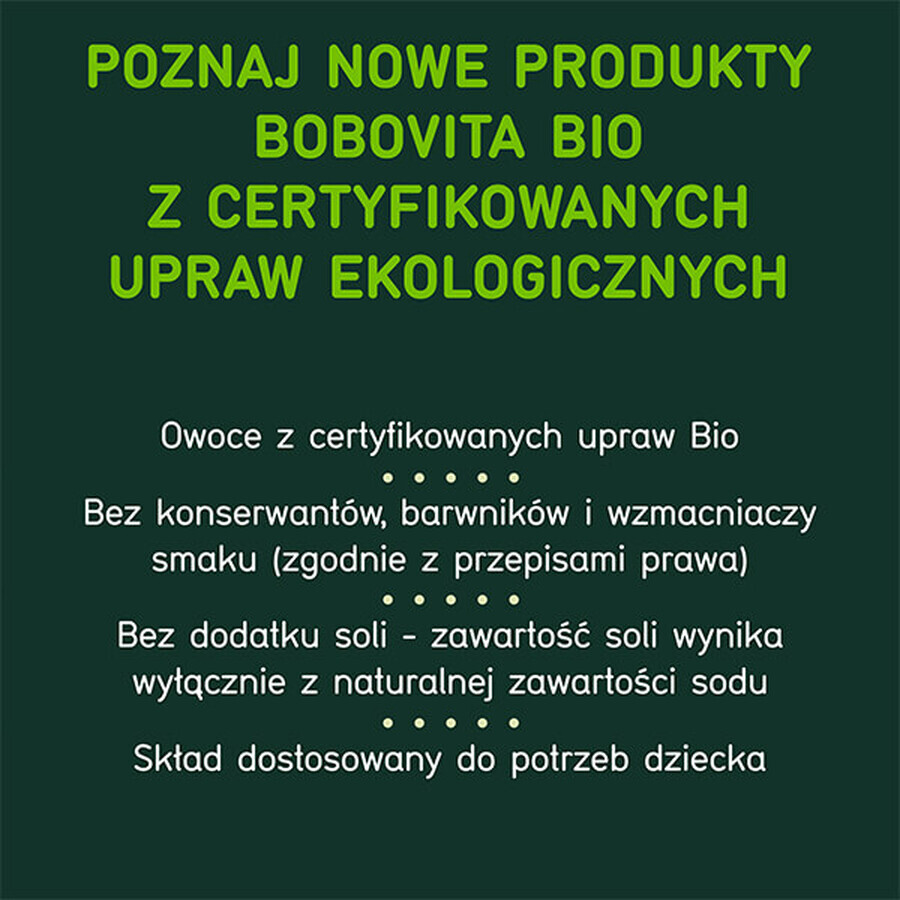 BoboVita Bio Dessert, nectarine apples and bananas after 5 months, 125 g