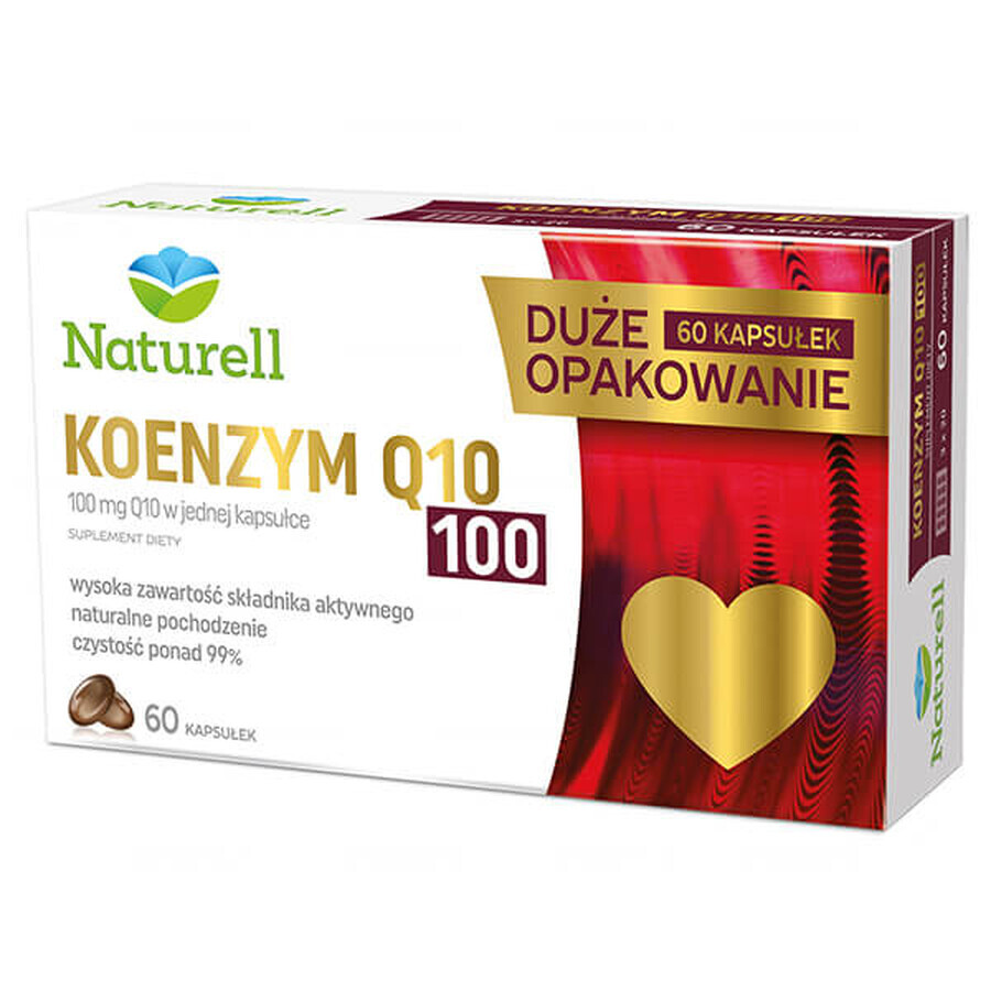 Naturell, Coenzyme Q-10 100 mg, 60 gélules