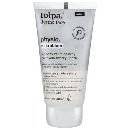 Tolpa Dermo Face, Physio Microbiome, gel micellaire pour le visage et les yeux, 75 ml