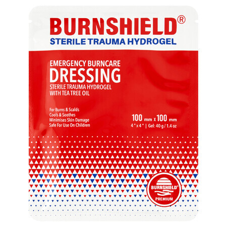 Burnshield, Hydrogel-Verband für Verbrennungen, 10 x 10 cm, 1 Stück