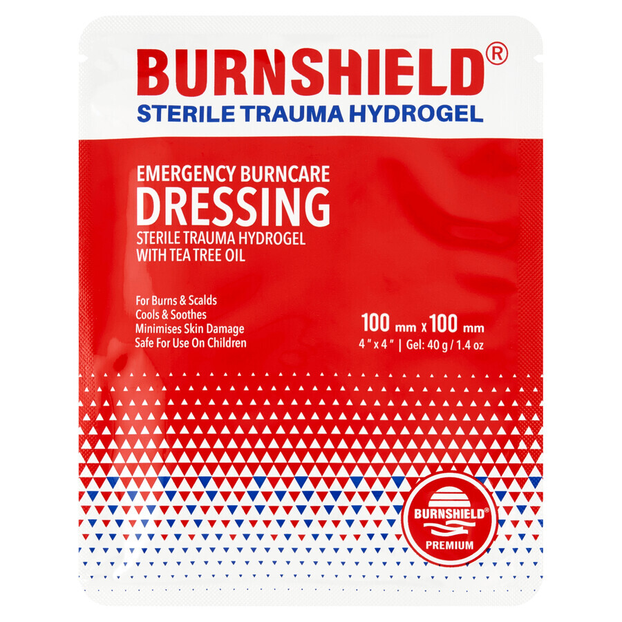 Burnshield, Hydrogel-Verband für Verbrennungen, 10 x 10 cm, 1 Stück