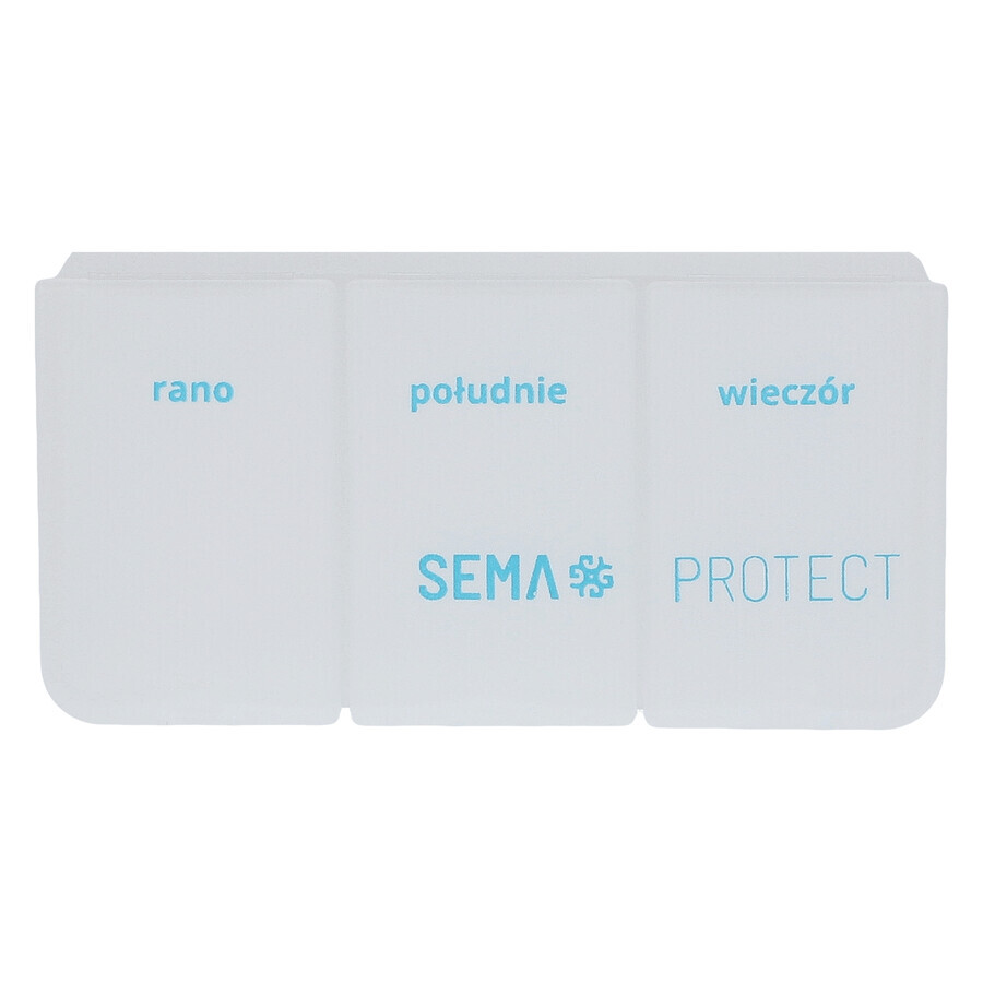 SEMA Protect, étui à médicaments de jour, 3 compartiments