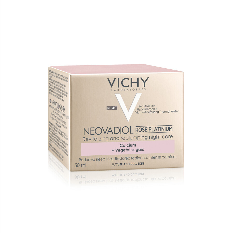 Vichy Neovadiol Rose Platinium, revitalizing and firming face cream for mature skin, night, 50 ml