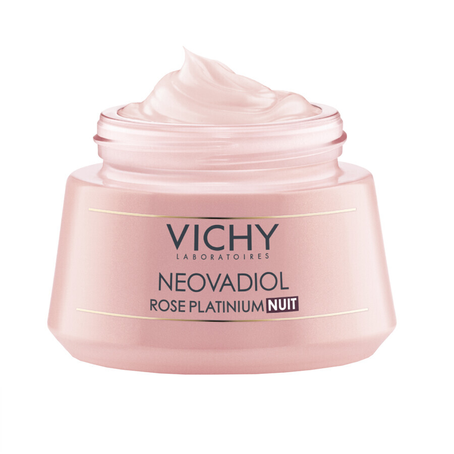 Vichy Neovadiol Rose Platinium, revitalizing and firming face cream for mature skin, night, 50 ml