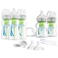 Dr Brown's Options+, set de start mare, biberoane anti-colici standard, gât lat, 3 x 270 ml + 2 x 150 ml