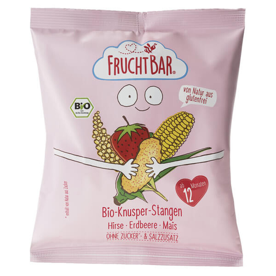 Fruchtbar Crujientes de fresa y trigo sarraceno BIO, a partir de 12 meses, 30 g