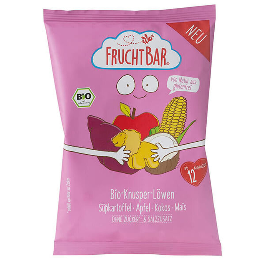 Fruchtbar Corn Crisps, Kokosnuss-Apfel-Butter BIO, nach 12 Monaten, 30 g