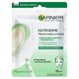 Garnier Skin Naturals Nutri Bomb, mască textilă hrănitoare și reconstructivă cu lapte de migdale, 1 buc