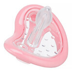 Curaprox Baby, pacifier, silicone, pink, size 0, from birth, 1 pc