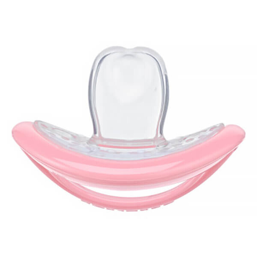 Curaprox Baby, pacifier, silicone, pink, size 0, from birth, 1 pc