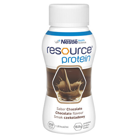 Resource Protein, préparation nutritionnelle, goût chocolat, 4 x 200 ml