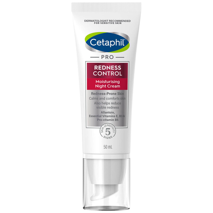 Cetaphil Pro Redness Control, crème de nuit hydratante, peau sensible, 50 ml