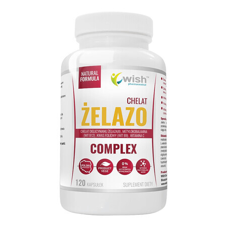 Wish Iron Chelate Complex, 120 capsule