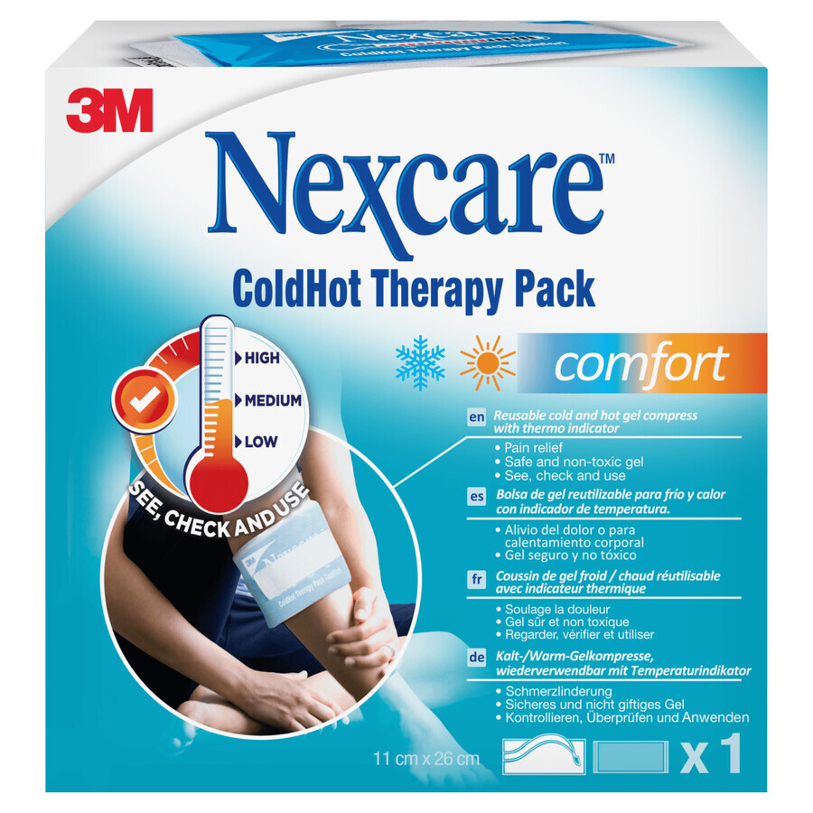 Nexcare ColdHot Comfort, poche de gel, 11 cm x 26 cm, 1 pièce