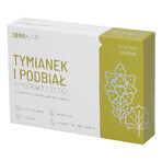 SEMA Lab Thym et tussilage + extrait de 20 plantes, sans sucre, 24 pastilles