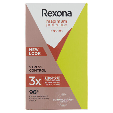 Rexona Maximum Protection, stick antiperspirant crémeux, Stress Control, 45 ml