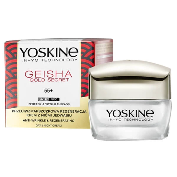 Yoskine DAX Yoskine Geisha Gold Secret 55 +, crème anti-rides aux fils de soie, jour et nuit, 50 ml