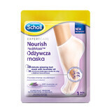 Scholl PediMask, masque nourrissant pour les pieds à l'huile de lavande, 1 paire