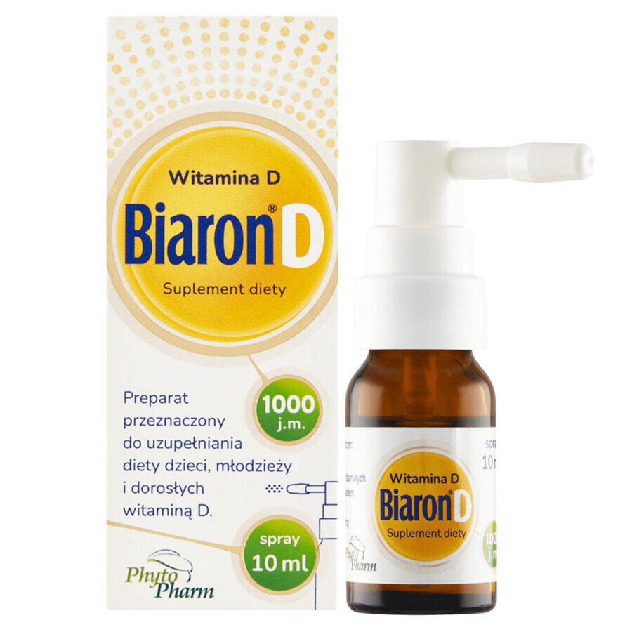 Biaron D, vitamine D 1000 UI, spray, 10 ml