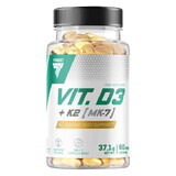 Trec Vit. D3 + K2 MK7, 60 gélules