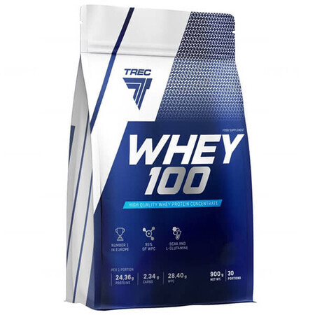 Trec Whey 100, goût vanille, 900 g