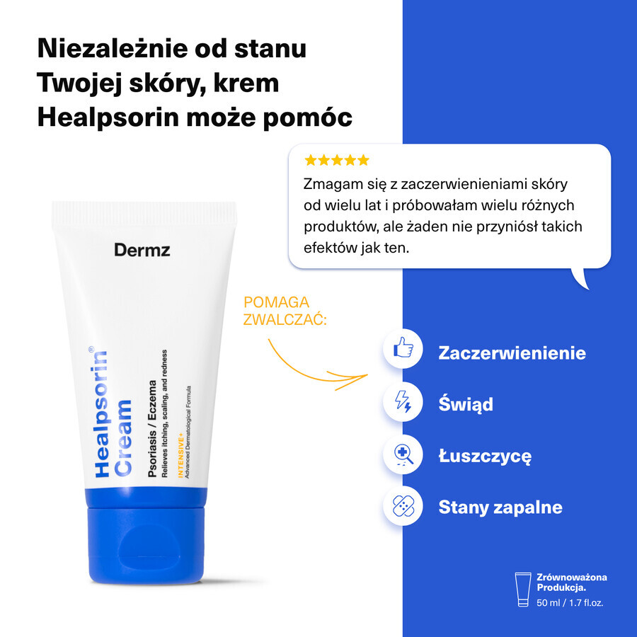 Healpsorin, crème pour le psoriasis et l'eczéma, 50 ml