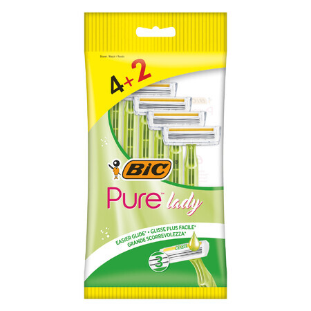 BIC Pure3 Lady, rasoir pour femmes, 6 pièces