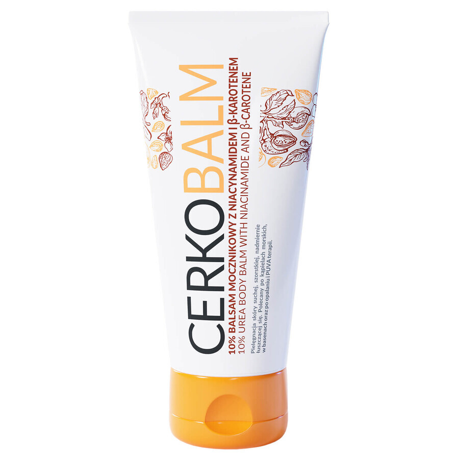 Cerkobalm, lotion à 10% d'urée avec niacinamide et bêta-carotène, peau sèche, 200 ml