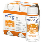 Resource 2.0, supplément nutritionnel, saveur abricot, 4 x 200 ml